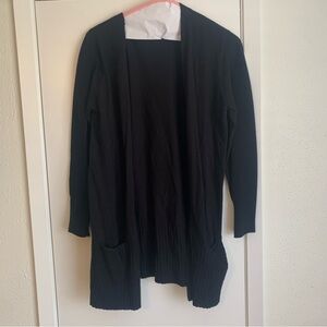 Cyrus Black Open Front Cardigan